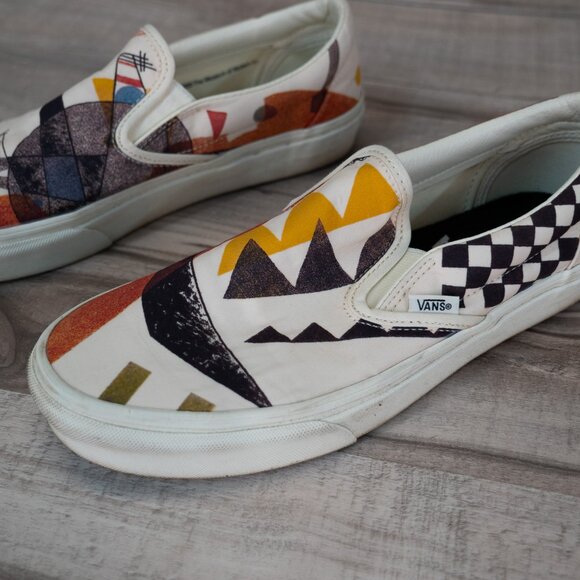 Vans MOMA Slip On Shoes Vasily Kandinsky Mens 8.5 Museum Of Modern Art - Picture 3 of 7
